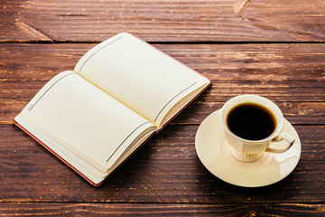 Coffee and book