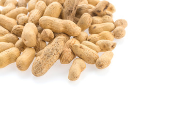 peanuts isolated on white background