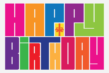Happy Birthday vector illustration