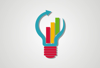 Growth finance in power logo vector