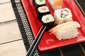 Japanese seafood sushi