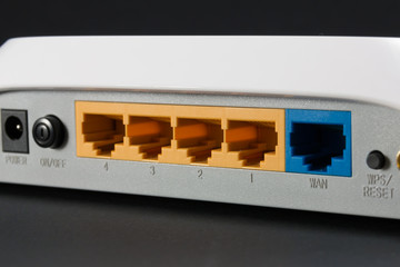 ethernet port on the back of the router