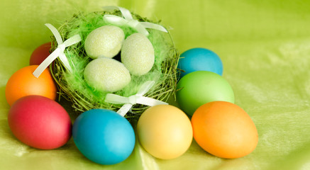 Osternest, Ostereier