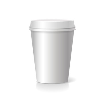 blank  Coffee drinking cup