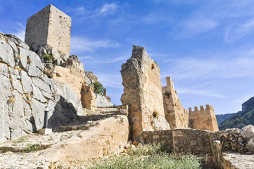Fototapeta na wymiar Ruins of the castle of La Iruela, Jaen (Spain)
