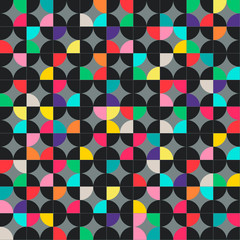 Abstract geometric seamless pattern