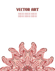 Abstract vector lace design.