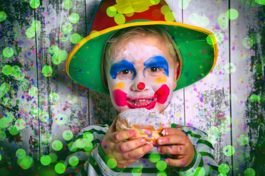 Kind beim Fasching