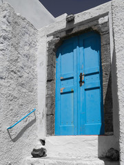 Blue Greek Door