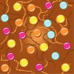 Vector seamless pattern candy texture