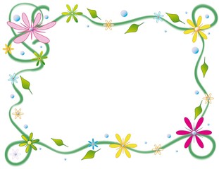 Floral background, place for text, eps