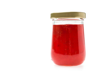Strawberry jam jar