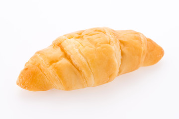 Croissant bread isolated on white background