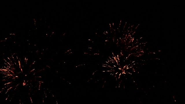 Fireworks explosions video with sound