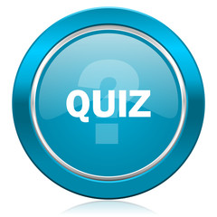 quiz blue icon