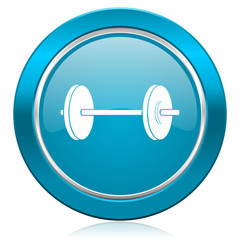 fitness blue icon