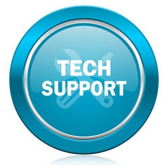technical support blue icon