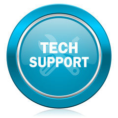 technical support blue icon