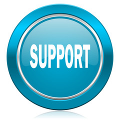 support blue icon