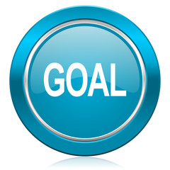 goal blue icon