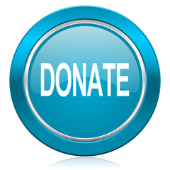 donate blue icon