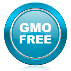 gmo free blue icon no gmo sign