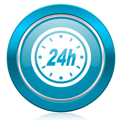 24h blue icon