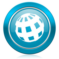 earth blue icon