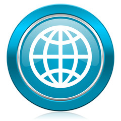 earth blue icon