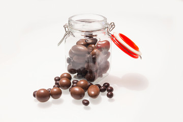 a glass jar full of delicious bonbons