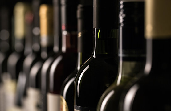 Fototapeta Bottles of wine