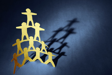 Human pyramid