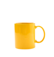 Yellow coffee cup