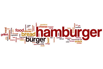 Hamburger word cloud