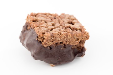 puffed rice and chocolate