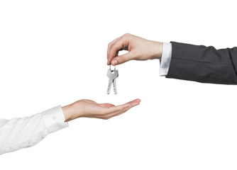 Hands and key