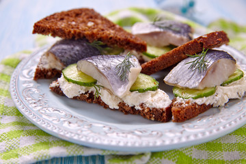 Sandwich with herring