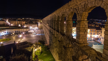 Segovia and Aqueduct at night. © valleyboi63