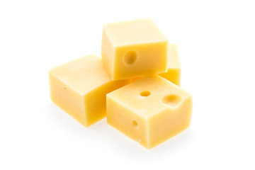 Cheese isolated on white