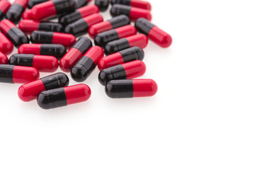 Tablet pill isolated on white background