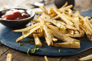 Homemade Parsley Root French Fries