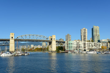 Fototapeta premium Vancouver Burrard Bridge is an Art Deco style bridge, BC