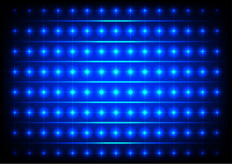 Abstract Circle Blue Lights Vector Background