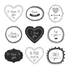 Vintage love labels