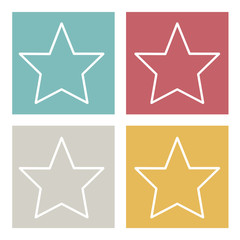 Obraz premium Star Shape Success Superstar Victory Winning Vector Concept