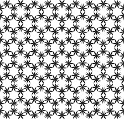 Black and white seamless pattern, abstract background.