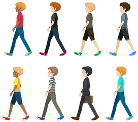 A group of faceless people