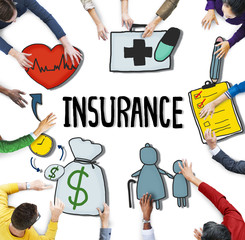 Insurance Protection Safety Security Concept