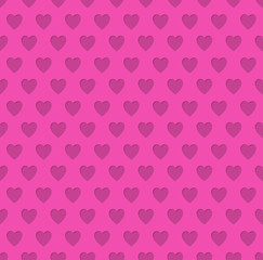 Tileable valentine's day heart patterned background