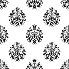 Damask Seamless  Pattern. Orient Background